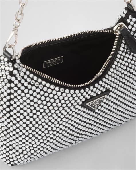 prada crystal re edition white|prada re edition handbags.